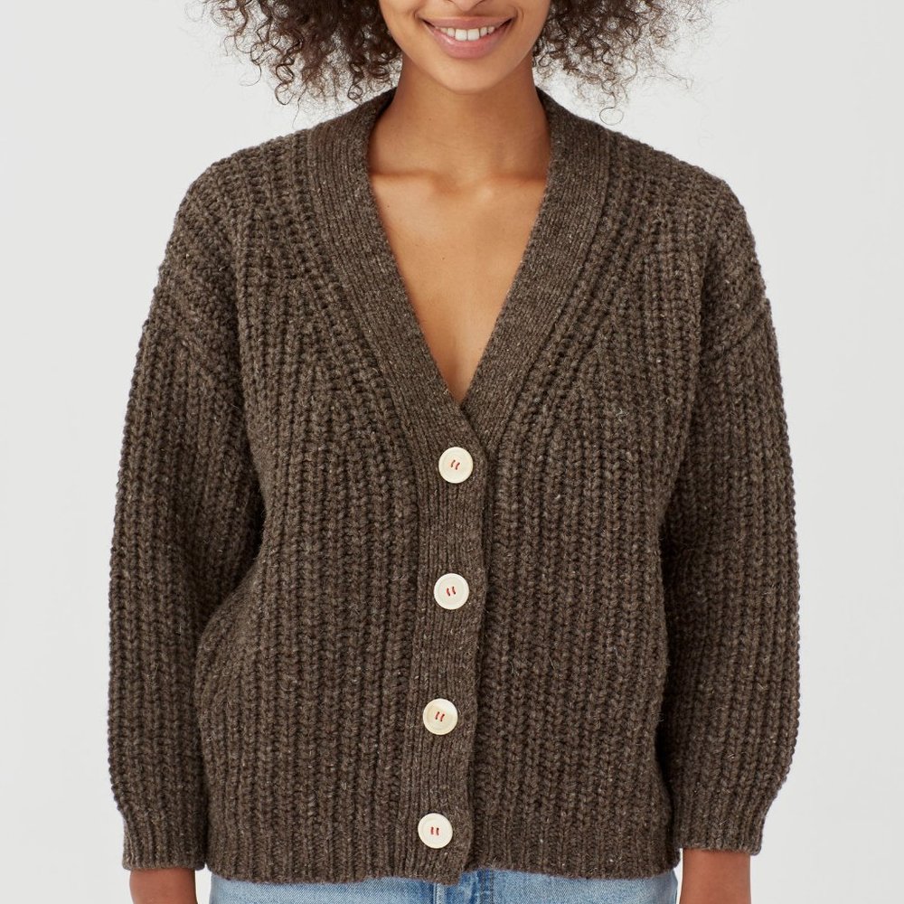 Babaa wool cardigan no19 mini oak